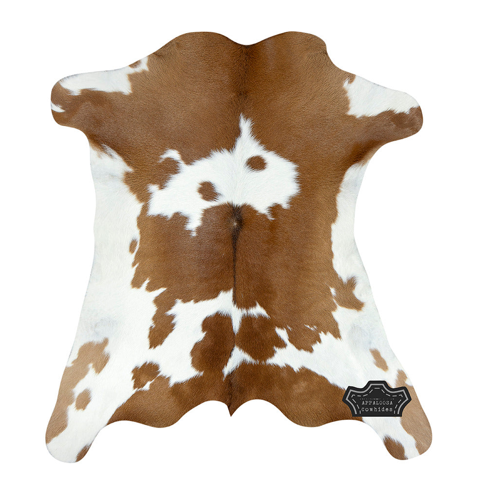 Brown and white Calf Hide