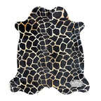 Authentic Giraffe Animal Print Cowhide Rug