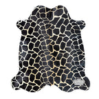 Authentic Giraffe Animal Print Cowhide Rug