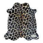 Authentic Giraffe Animal Print Cowhide Rug