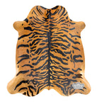Authentic Tiger Animal Print Cowhide Rug