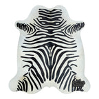 Authentic Zebra Animal Print Cowhide Rug