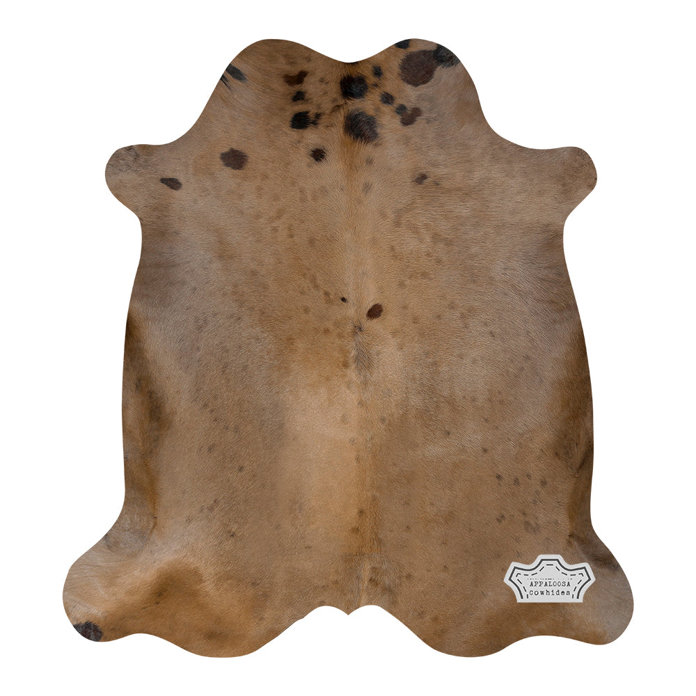 Dark Roast Latte Color Dyed Cowhide Rug