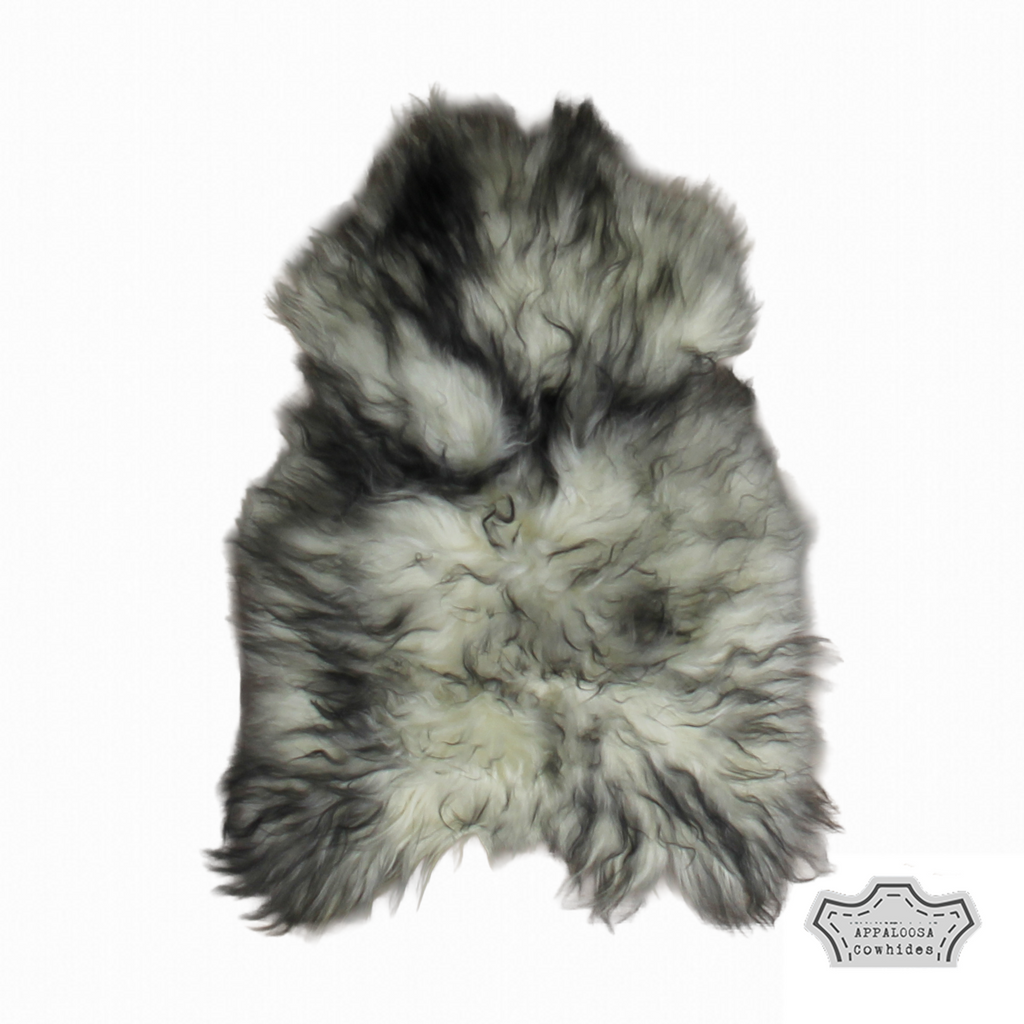 Icelandic Grey Tip Sheepskin Single
