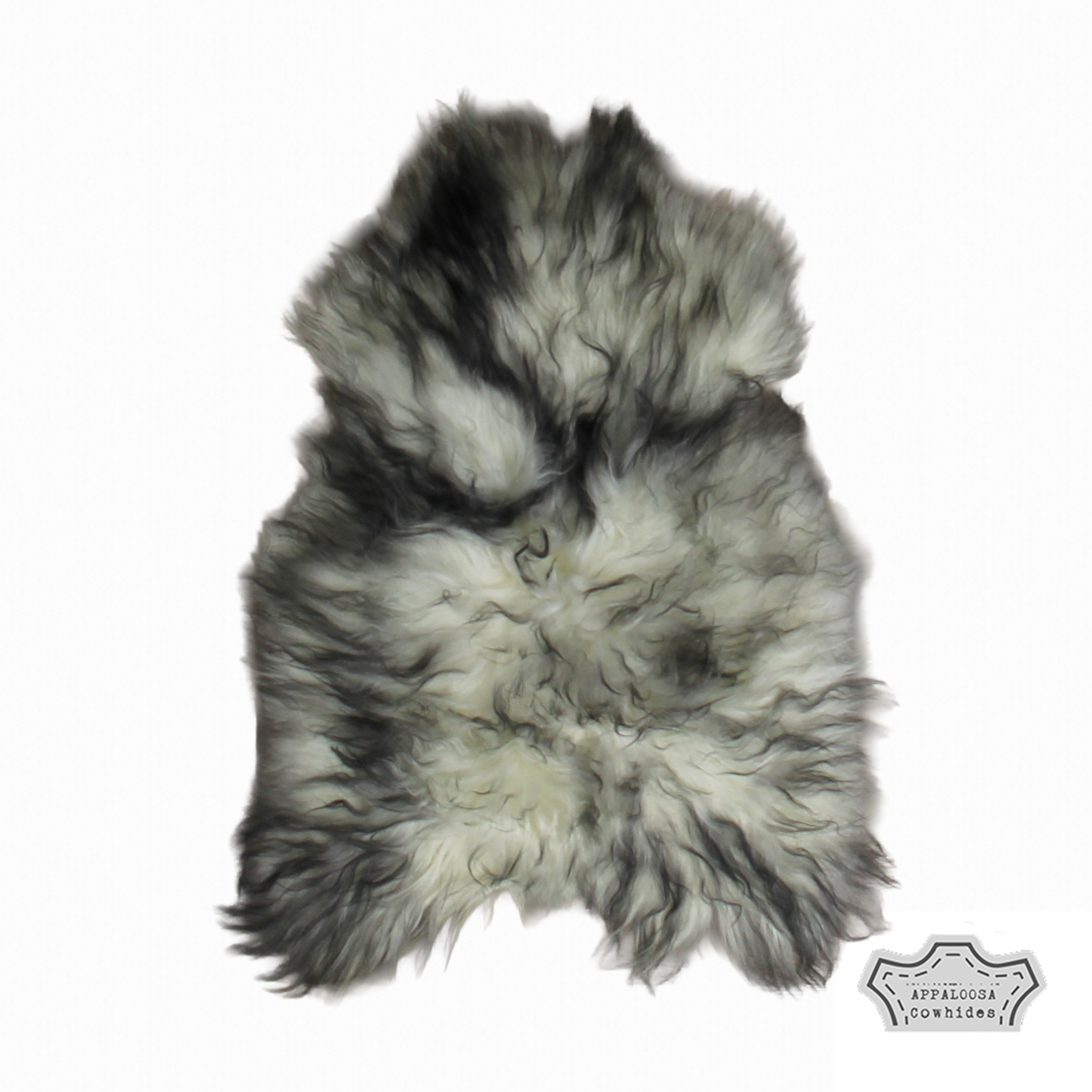 Icelandic Grey Tip Sheepskin Single