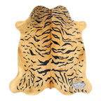 Light Tiger Animal Print Cowhide Rug
