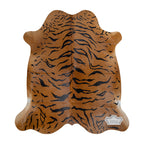 Light Tiger Animal Print Cowhide Rug