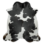 Natural Authentic Black & White Cowhide Rug