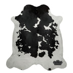 Natural Authentic Black & White Cowhide Rug