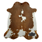 Natural Authentic Brown & White Cowhide Rug