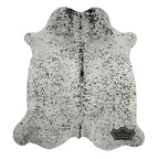 Natural Black Speckled Cowhide Rug