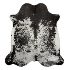 Natural Black Speckled Cowhide Rug