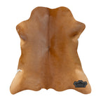 Natural Caramel Brown Calf Hide Cowhide Rug