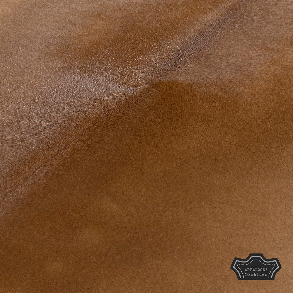 Natural Caramel Brown Calf Hide Cowhide Rug