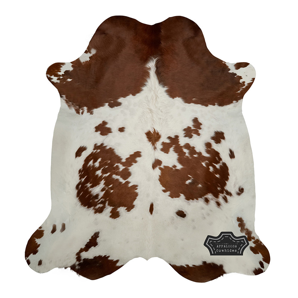 Natural Chromatic Brown & White Cowhide Rug