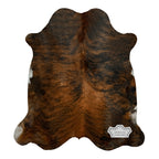 Natural Medium Brindle Cowhide Rug