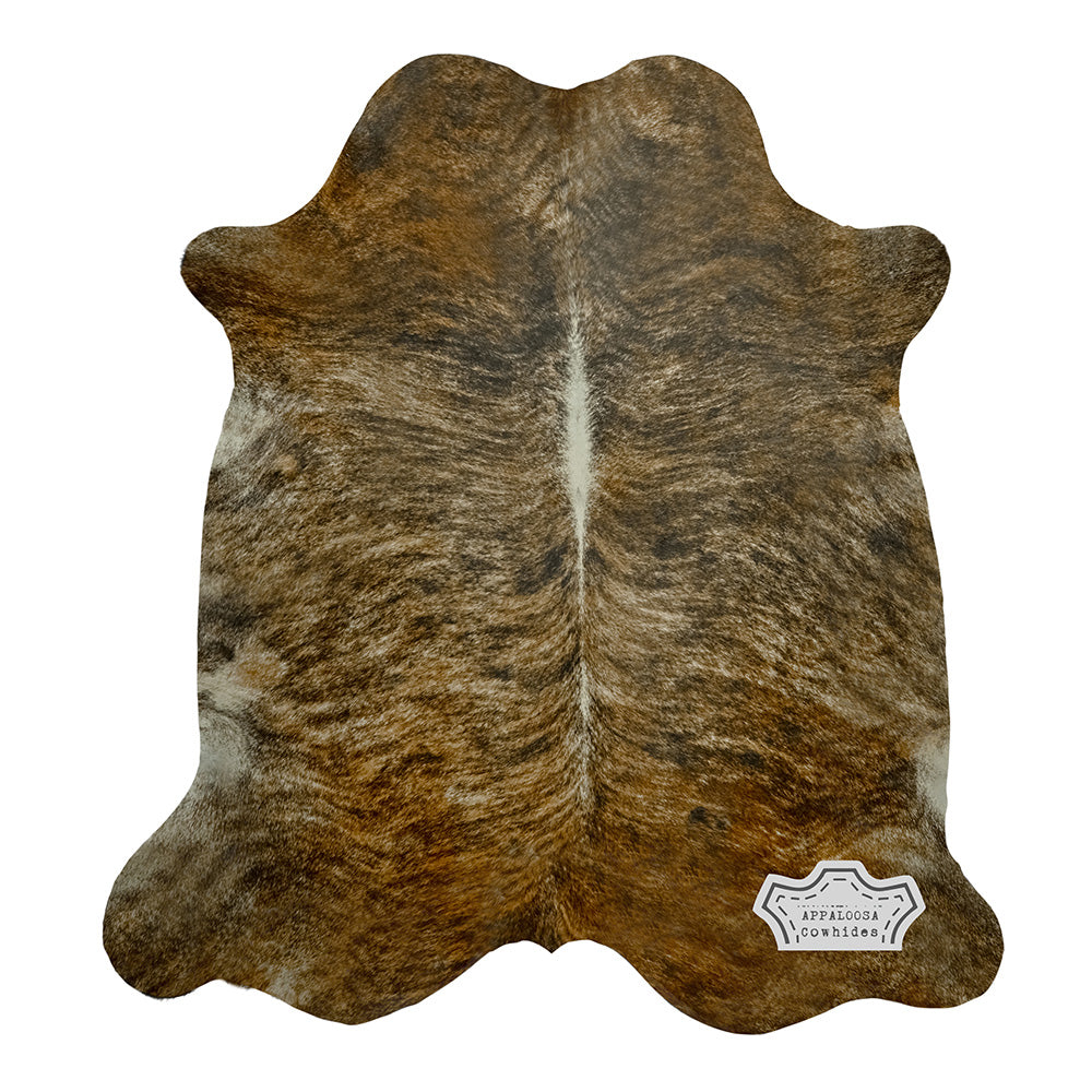 Natural Medium Brindle Cowhide Rug