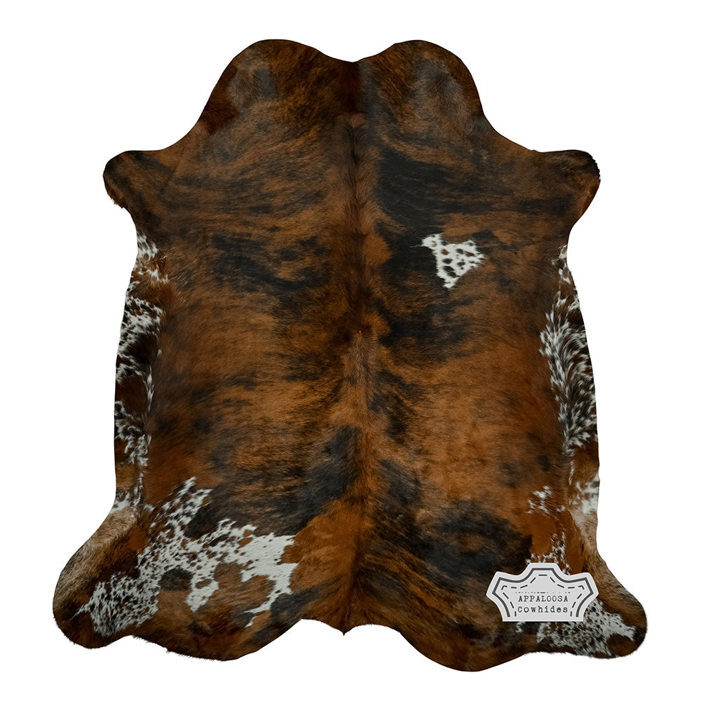 Natural Medium Tricolor Cowhide Rug