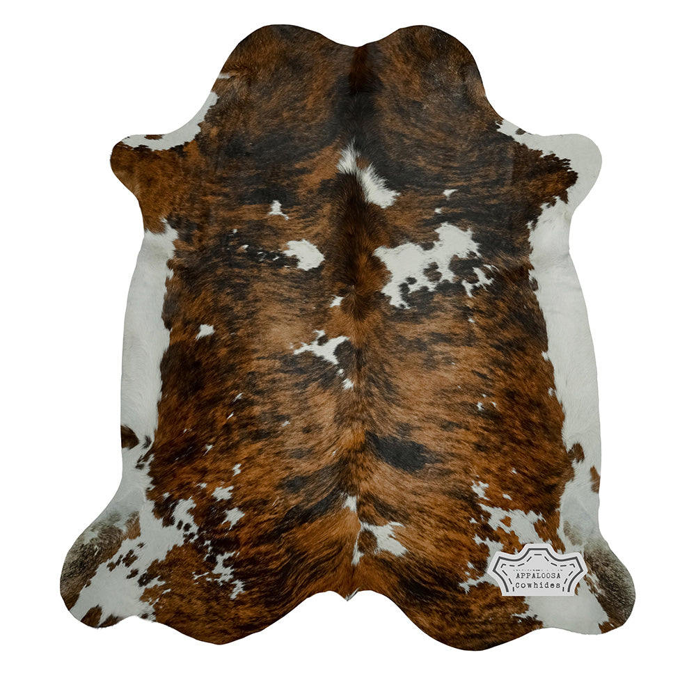 Natural Medium Tricolor Cowhide Rug