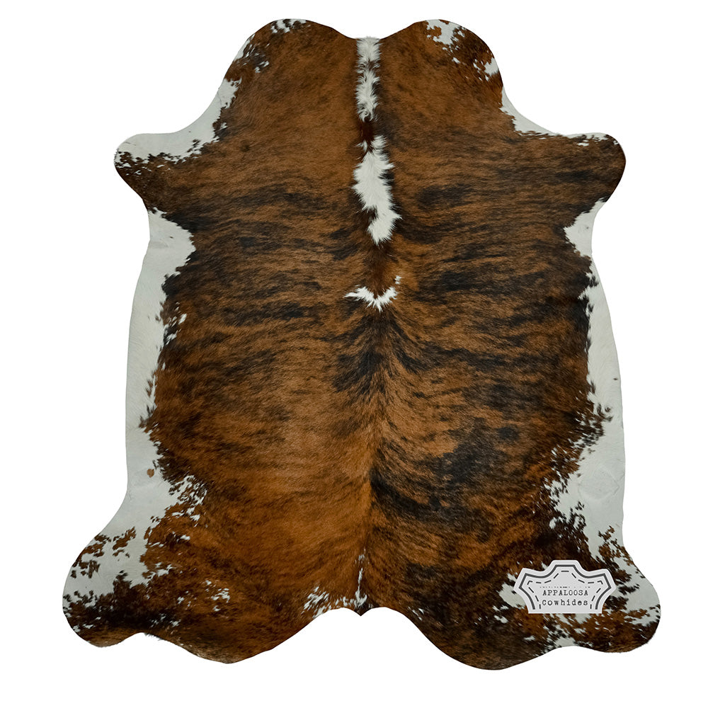 Natural Medium Tricolor Cowhide Rug