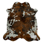 Natural Medium Tricolor Cowhide Rug