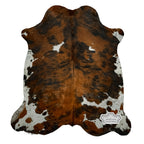 Natural Medium Tricolor Cowhide Rug