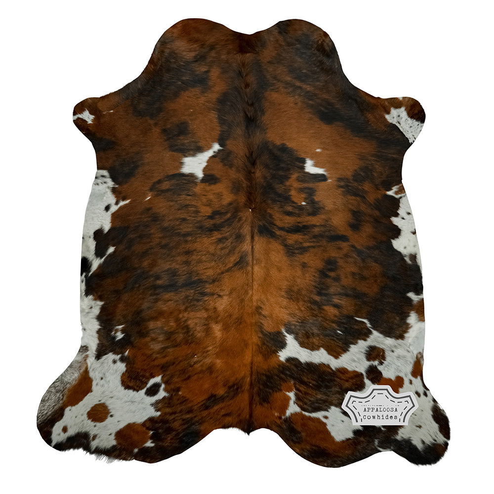 Natural Medium Tricolor Cowhide Rug