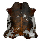 Natural Medium Tricolor Cowhide Rug