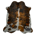 Natural Medium Tricolor Cowhide Rug