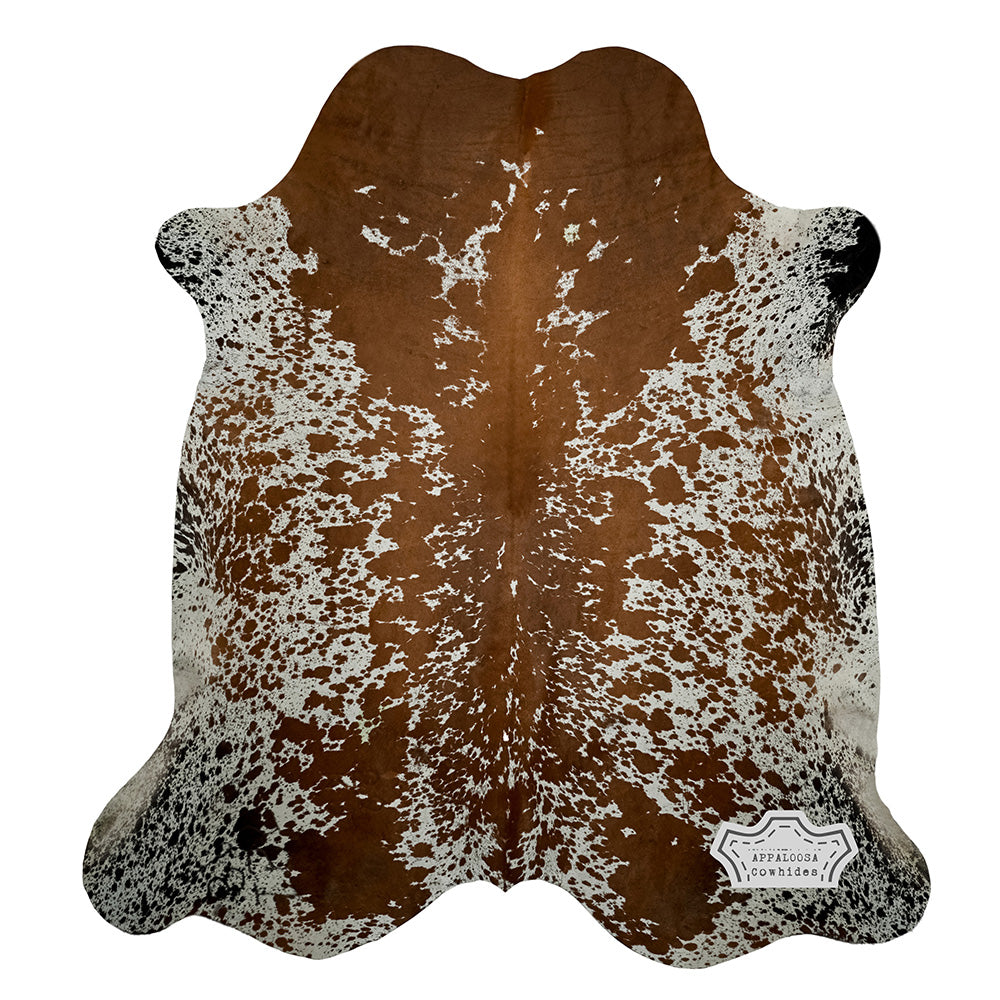 Natural Multicolor Speckled Cowhide Rug
