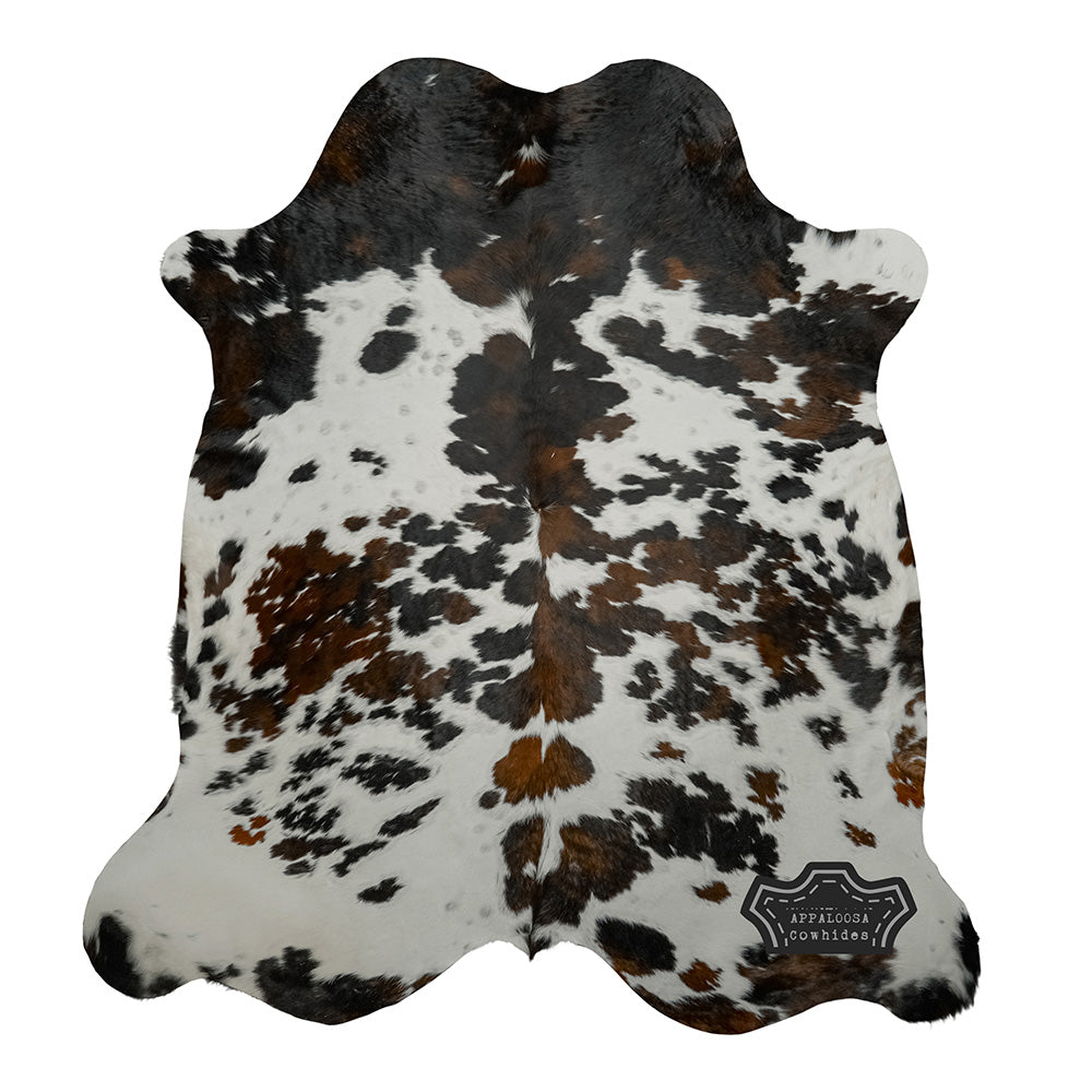 Natural Original Tricolor Cowhide Rug
