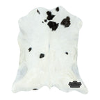 Natural Black & White Calf Hide Cowhide Rug