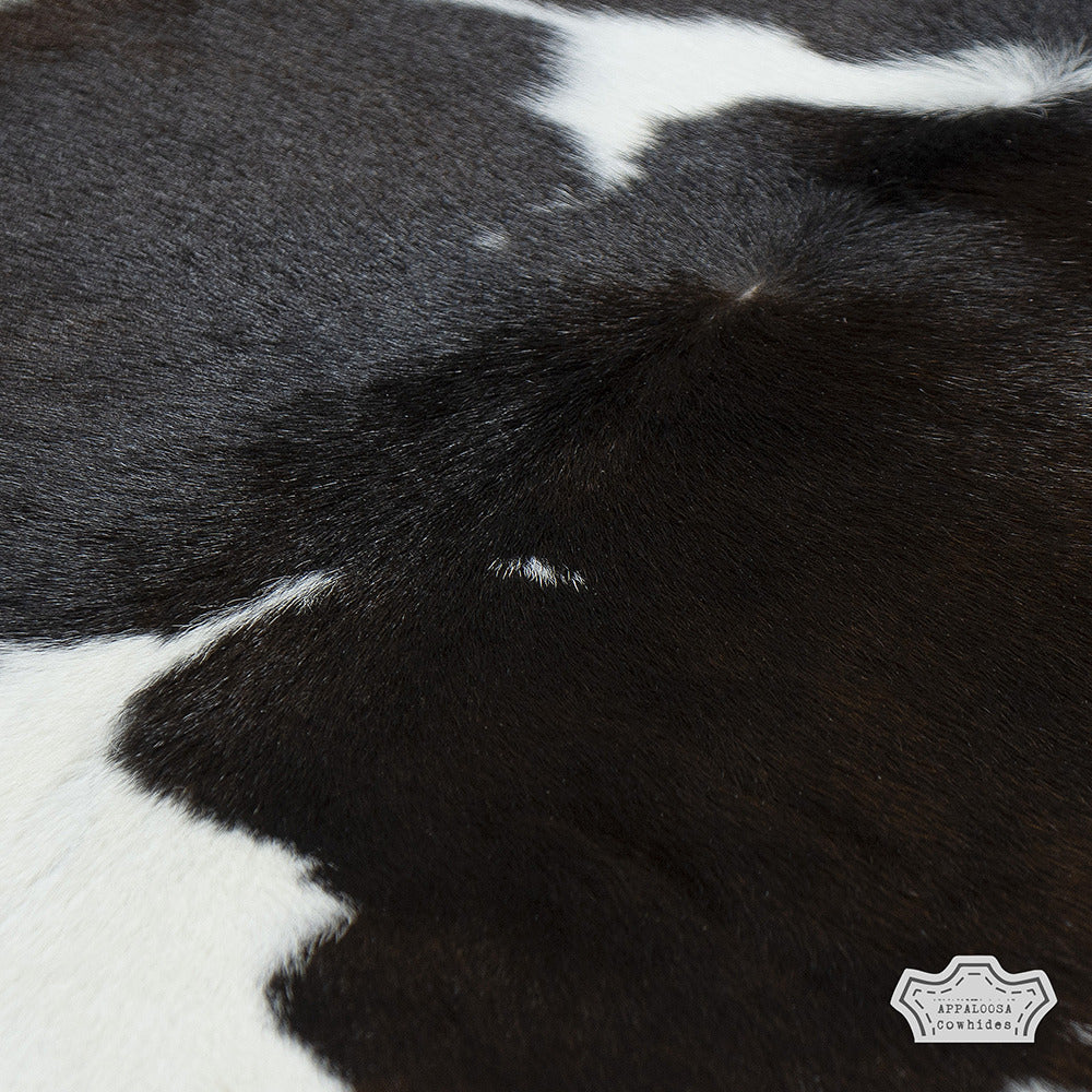 Natural Black & White Calf Hide Cowhide Rug