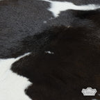Natural Black & White Calf Hide Cowhide Rug