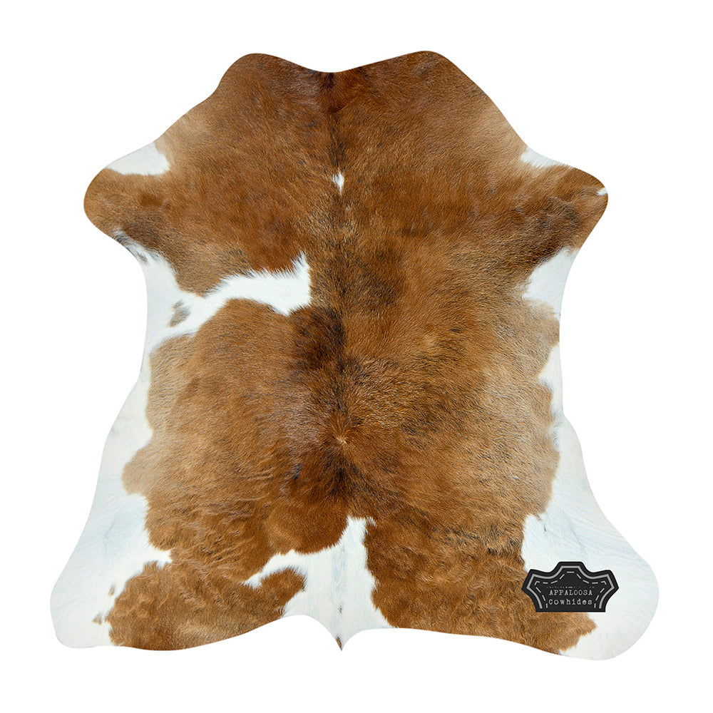Brown and white Calf Hide
