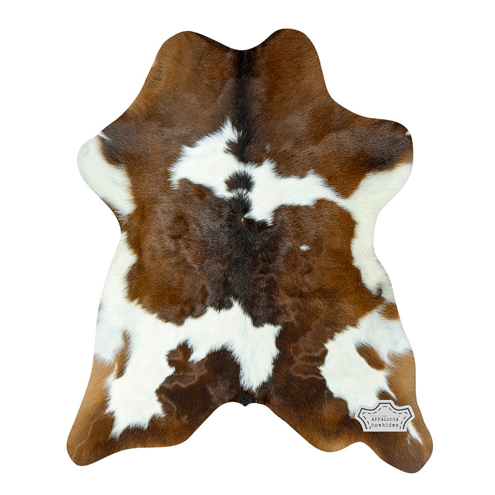 Brown and white Calf Hide