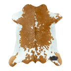 Brown and white Calf Hide