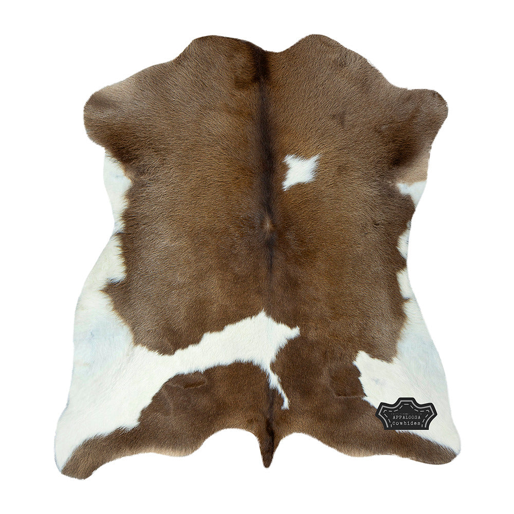 Brown and white Calf Hide
