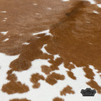 Brown and white Calf Hide
