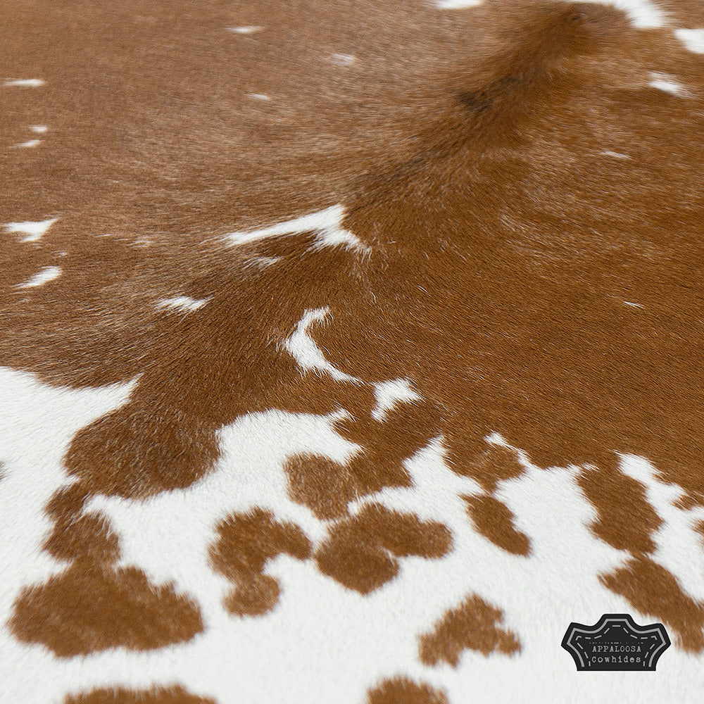 Brown and white Calf Hide