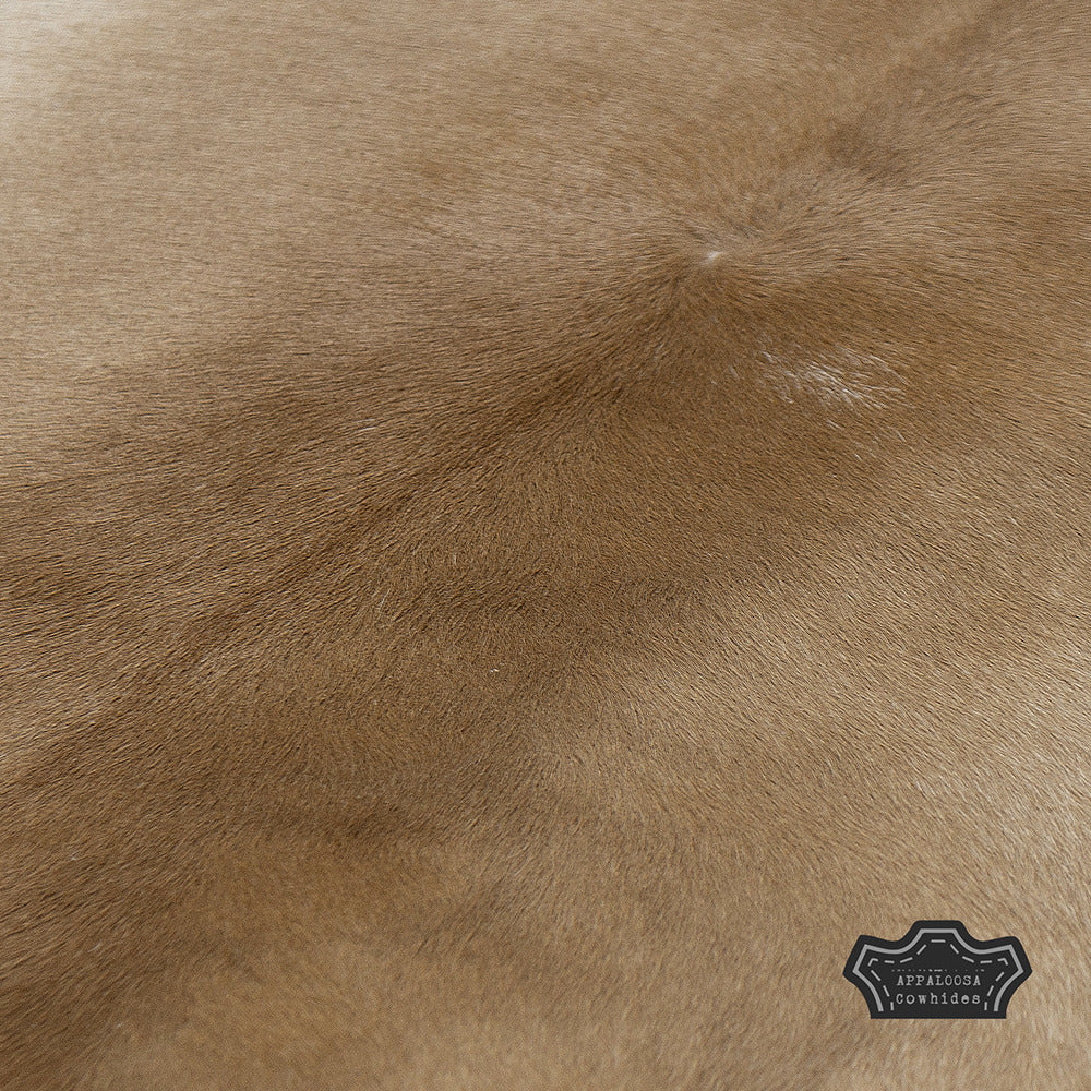 Natural Honey Brown Calf Hide Cowhide Rug