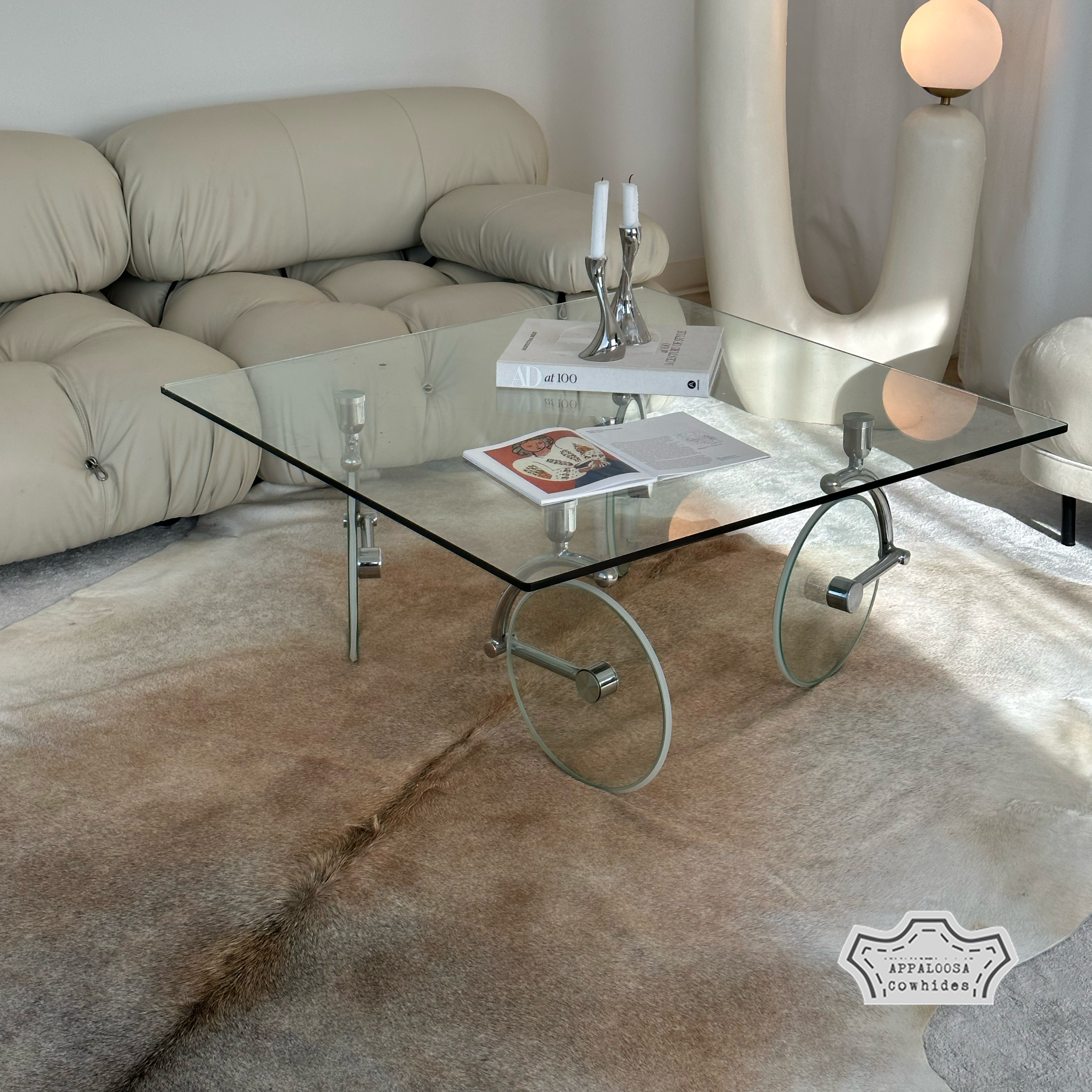 Natural Champagne Cowhide Rug