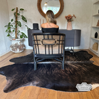 Natural Dark Brindle Cowhide Rug