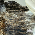 Natural Dark Brindle Cowhide Rug