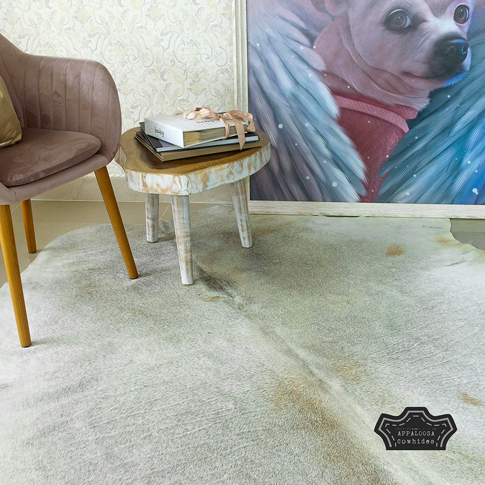 Natural Gray Cowhide Rug