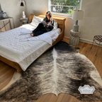 Natural Light Brindle Cowhide Rug
