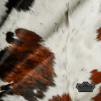 Natural Light Tricolor Cowhide Rug