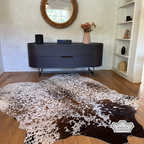 Natural Multicolor Speckled Cowhide Rug
