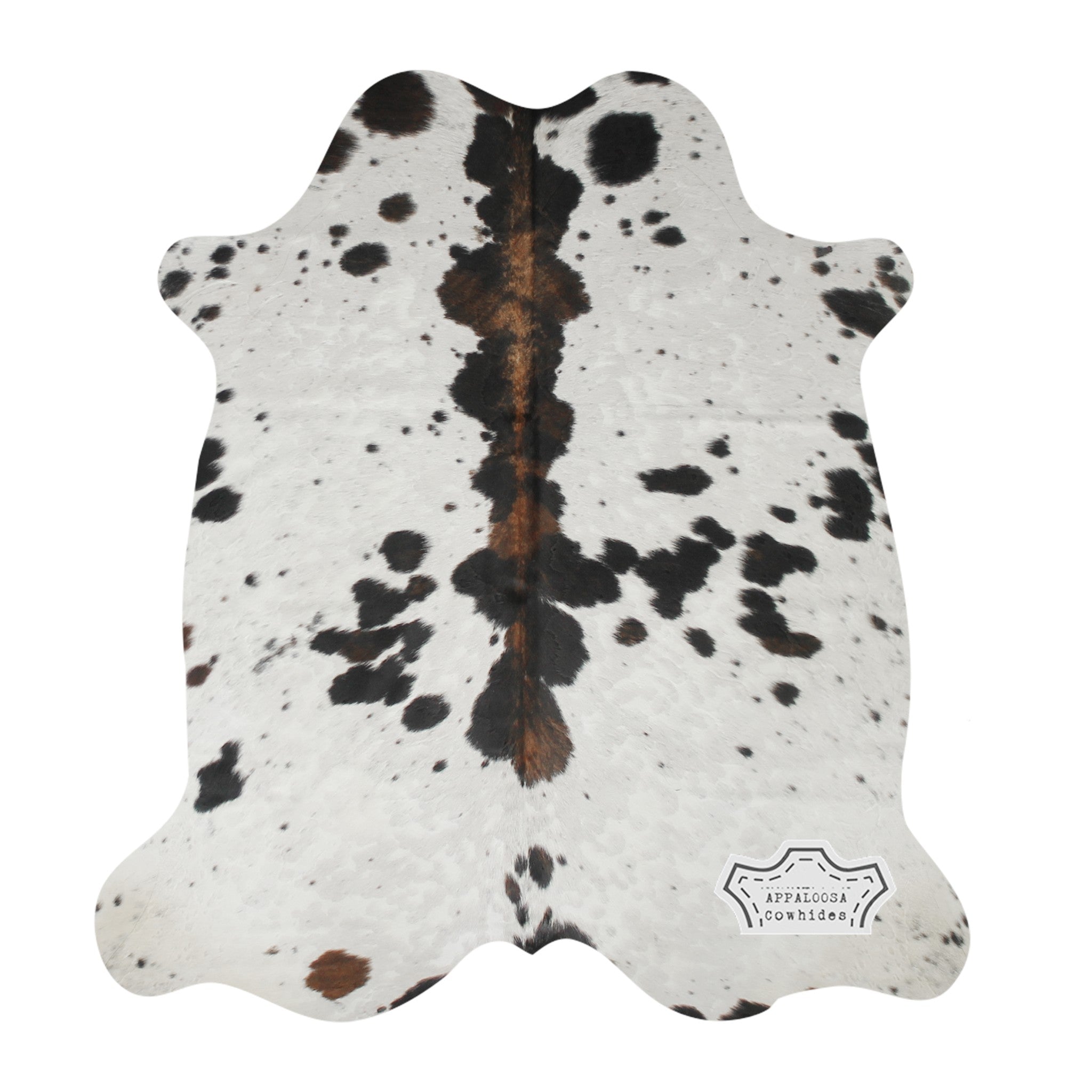 Natural Original Tricolor Cowhide Rug