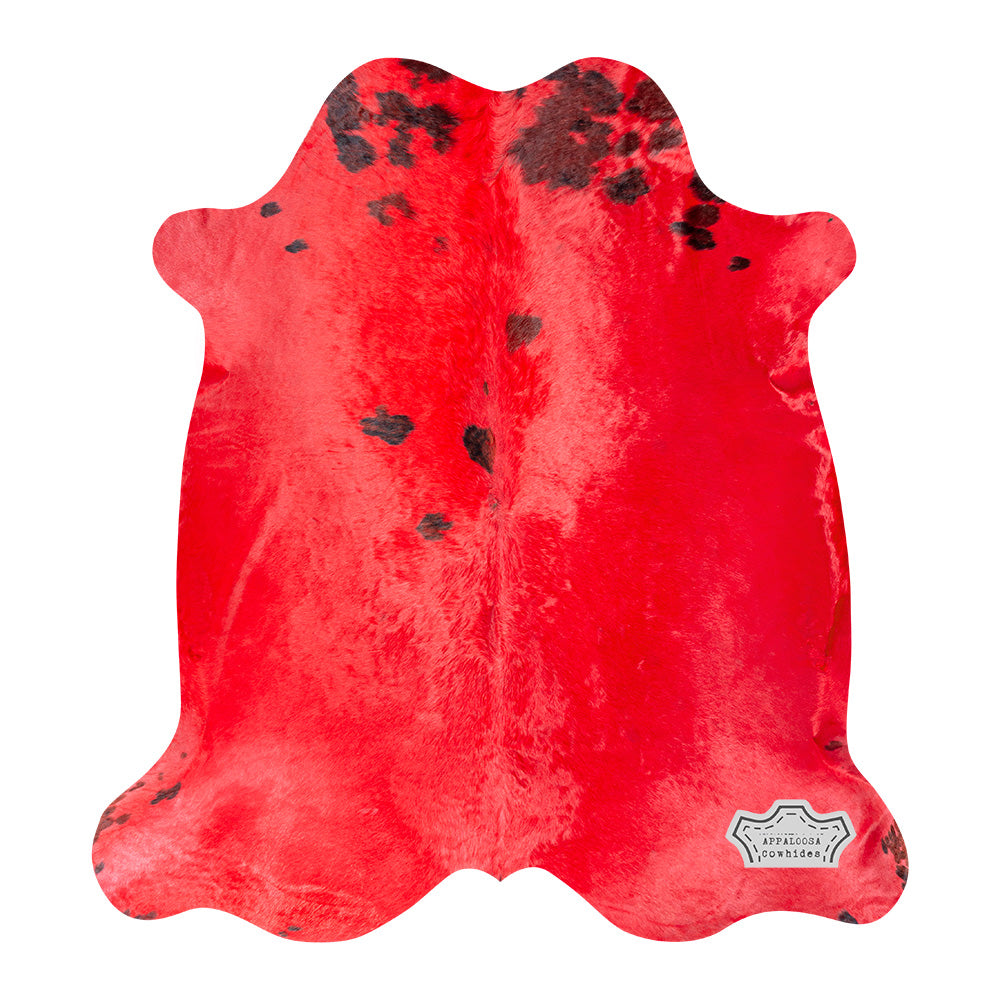 Rusty Red Color Dyed Cowhide Rug